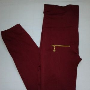 super high waist  burgundy and gold size queen